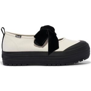 Keds Velvet Bow Mary Jane Platform Sneakers